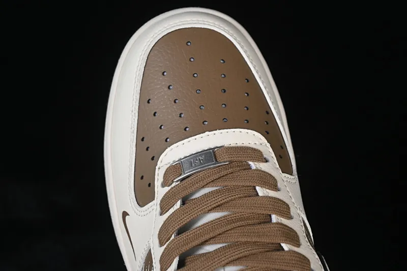 All Categories Nk Air Force 1 Air Force Series Nk Air Force 1 Low Air Force Low Nike Air Force 1'07 Low Joint Beige Brown High-end Customized Low-top Casual Shoes XD9314-618